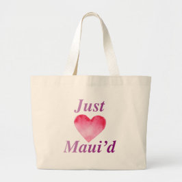JustMauidHeartちょうどMaui'd ラージトートバッグ