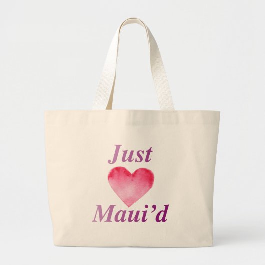 JustMauidHeartちょうどMaui'd ラージトートバッグ (正面)