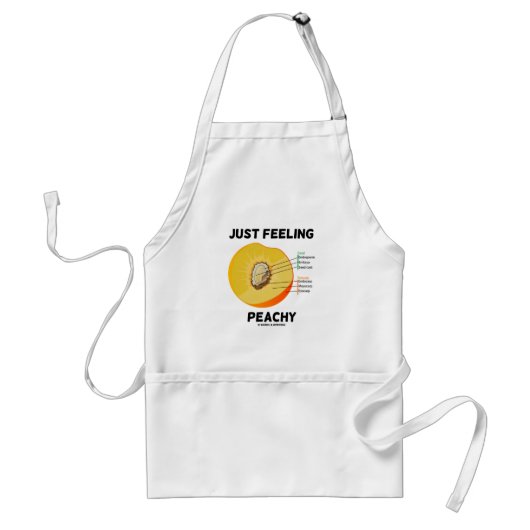 Just's 感じ Peachy （ピーチ解剖学） スタンダードエプロン (正面)