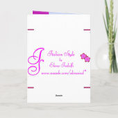 Just's 考え of You Card カード (裏面)