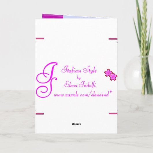 Just's 考え of You Card カード (裏面)