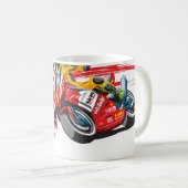 JustWannaRideのクラシックなロゴのマグ コーヒーマグカップ (正面右)