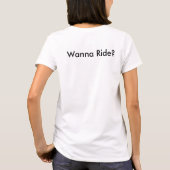 JustWannaRide.netの女性タンクトップ Tシャツ (裏面)