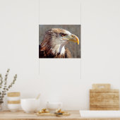 Juvenile American Bald Eagle ポスター (キッチン)