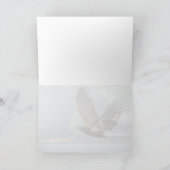 Juvenile Bald Eagle Above Lake Washington Blank シーズンカード (内部)