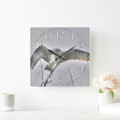 Juvenile Osprey Fish-Eagle Wildlife Photo Scene スクエア壁時計 (ホーム)