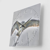 Juvenile Osprey Fish-Eagle Wildlife Photo Scene スクエア壁時計 (傾斜)