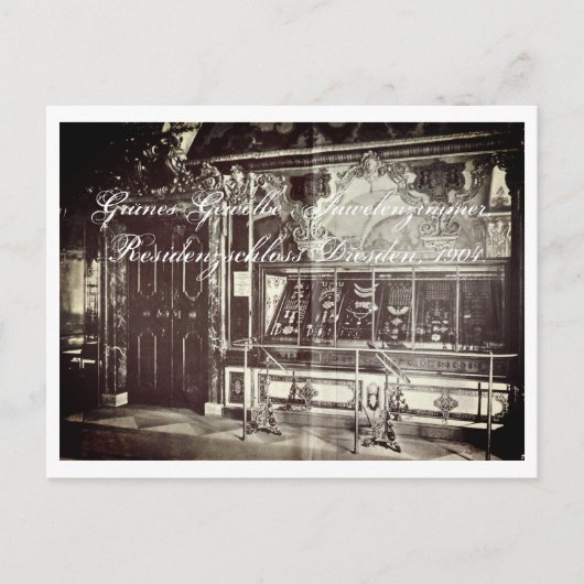 Juwelenzimmer Dresden Green Vault –Grünes Gewölbe ポストカード (正面)
