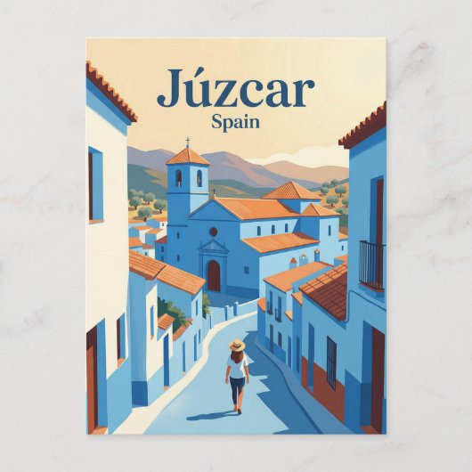 Júzcar Spain ポストカード (正面)