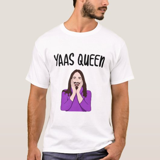 JVN Yaas Queen 2フィットVネックTシャツ Tシャツ (正面)