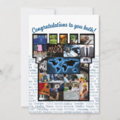 JWおめでとうカップルのベセル受付カード サンキューカード (正面)