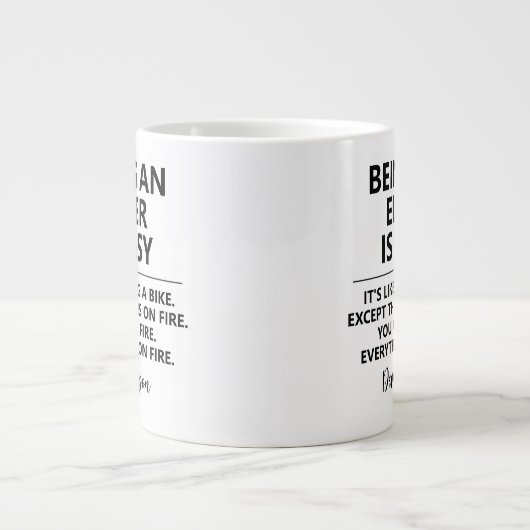 JWおもしろい長老ギフトアイディアパイオニア感謝ギフト ジャンボコーヒーマグカップ (正面)