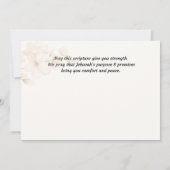 JWお見舞いカード – さくらんぼブロッサムIsa 25:8 サンキューカード (裏面)