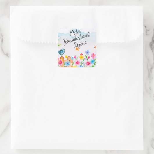 JWの供給はエホバのハートを喜ぶ スクエアシール (バッグ)