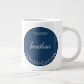 JWの長老の名パーソナライズされた前、集会への贈り物 ジャンボコーヒーマグカップ (右)