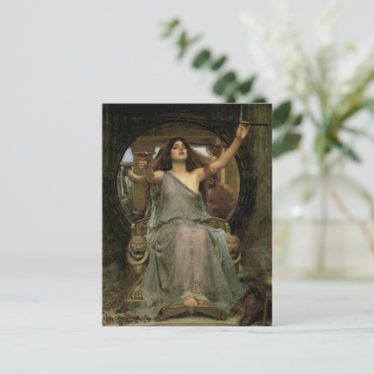 JWウォーターハウスがユリシーズに杯を捧げるサーチェ ポストカード (スタンド正面)