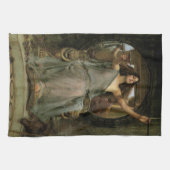 JWウォーターハウスでユリシーズにカップを提供するサーチェ キッチンタオル (横)