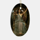 JWウォーターハウスでユリシーズにカップを提供するサーチェ セラミックオーナメント (右)