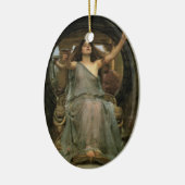 JWウォーターハウスでユリシーズにカップを提供するサーチェ セラミックオーナメント (左)