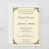 JWウォーターハウスのトリスタンとイゾー結婚ド 招待状 (裏面)