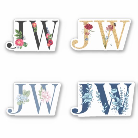 JWエホバ証人省補給花 シール (正面)