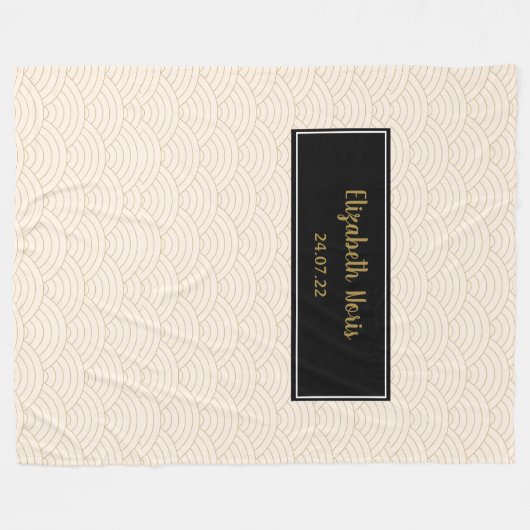 JWカスタマイズバプテスマの贈り物 フリースブランケット (正面(横))