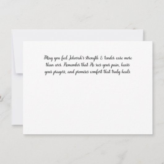 JWカード – 樺の木ツリー – Isa 40:29 (裏面)