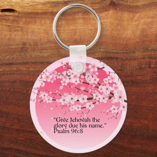 JWギフトアイディア2025年文字キーチェーン詩編96:8 キーホルダー (正面)