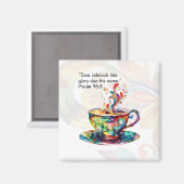 JWギフトアイディア- 2025年文字マグネット詩篇96:8 マグネット (正面/裏面)