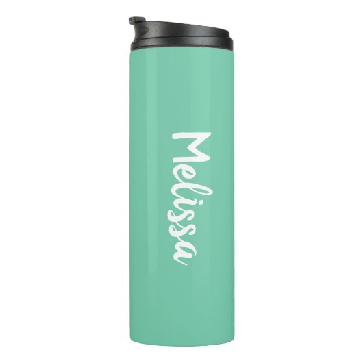 JWギフトパーソナライズされた最高のライフエバー – Green Ther タンブラー (回転右)