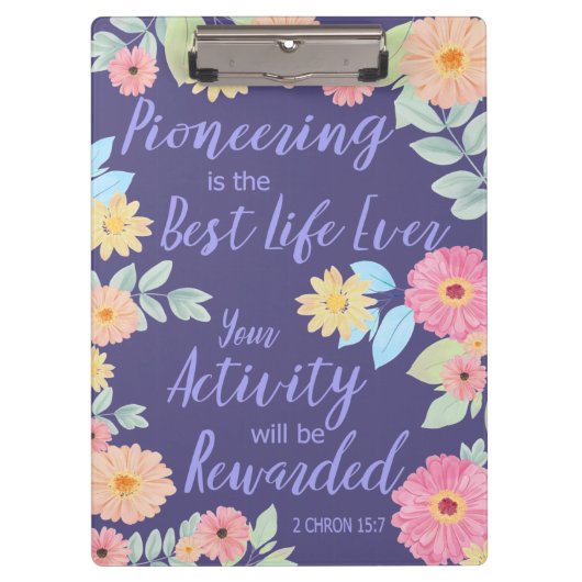 JWギフト先駆者生最高の活き クリップボード (正面)