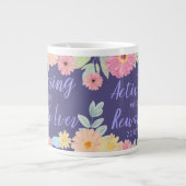 JWギフト先駆者生最高の活き ジャンボコーヒーマグカップ (正面)