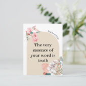 JWギフト2023年文字詩篇119:160ボホアーチ ポストカード (スタンド正面)