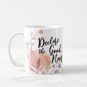 JWコンベンショパーソナライズされたンが良いニュースを宣言 コーヒーマグカップ (左)