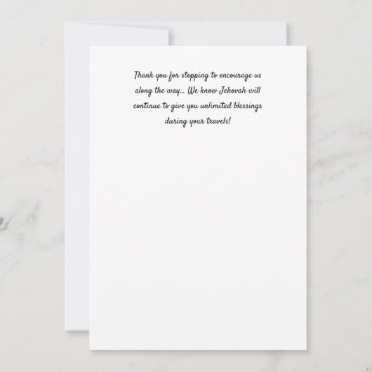 JWサーキットオーバーザーと妻サンキューカード 招待状 (裏面)