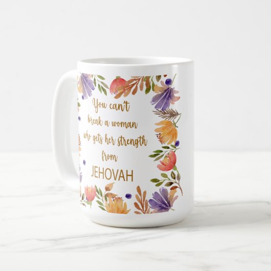 JWシスターパーソナライズされた引用文ギフトコーヒーマグ コーヒーマグカップ (正面左)