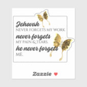 JWジェホバ忘れーは シール (シート)