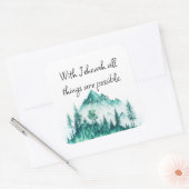 JWステッカー、マタイ19:26 | JWギフト スクエアシール (封筒)