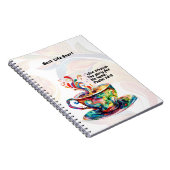 JWノート「最高のLife Ever」と2025年の文字 ノートブック (右側)