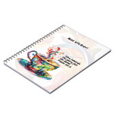 JWノート「最高のLife Ever」と2025年の文字 ノートブック (左側)