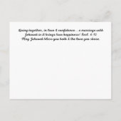 JWハッピーアニバーサリーカードハートin the clouds ポストカード (裏面)