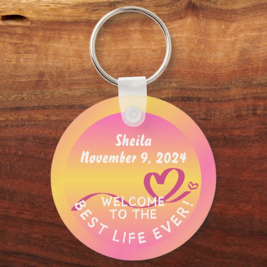 JWバプテスギフトキーチェーン最高のキープサケライフ キーホルダー (正面)