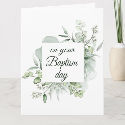 JWバプテスギフトグリーティングカード カード (正面)