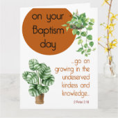 JWバプテスギフト – Ruth 2:12グリーティングカード カード (黄色い花)