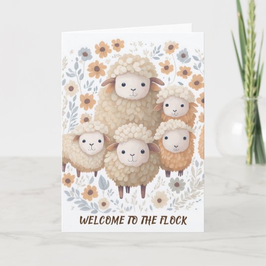 JWバプテスマのカード、群れにようこそ、JW挨拶 カード (正面)