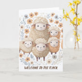 JWバプテスマのカード、群れにようこそ、JW挨拶 カード (黄色い花)