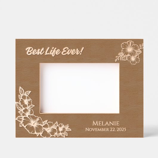 JWバプテスマの贈り物や姉妹の形見! レーザー彫刻フレーム (正面)