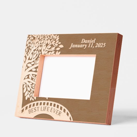 JWバプテスマパーソナライズされたキープサギフト レーザー彫刻フレーム (左)