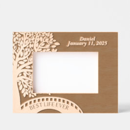 JWバプテスマパーソナライズされたキープサギフト レーザー彫刻フレーム