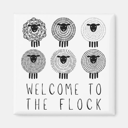 JWバプテスマパーソナライズされたギフト歓迎の群れ マグネット (正面)